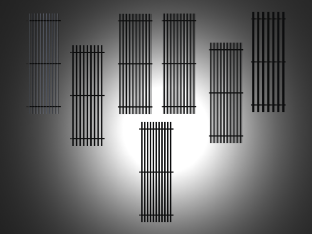 Aluminium Grilles for Facades 3D Model .c4d .max .obj .3ds .fbx .stl .blend 
