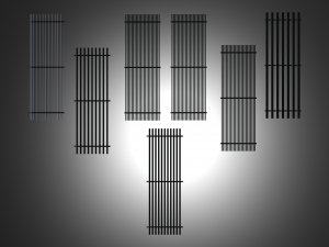 Aluminium Grilles for Facades 3D Model