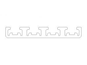 Aluminum Extruded Linear Guide Rail for Jigs 3D Model