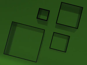 Ensemble de boîtiers en profilé d'aluminium extrudé pour tube carré Modèle 3D