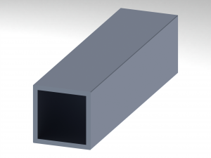 Extruded Aluminium Profile Enclosures Set for Square Tube Modelo 3D