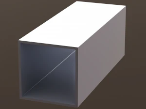 Extruded Aluminium Profile Enclosures Set for Square Tube 3D Model