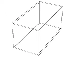 Extruded Aluminium Profile Enclosures Set for Square Tube 3D Model