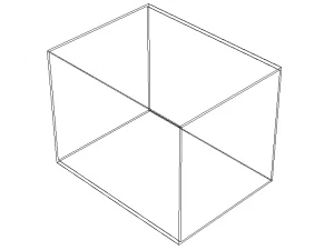 Extruded Aluminium Profile Enclosures Set for Square Tube 3D Model