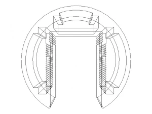 Aluminum Extruded Balustrade Handrail 3D Model
