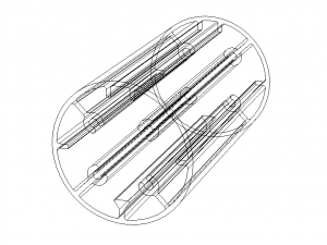 Aluminum Extruded Round Tube for Jigs Modello 3D