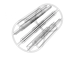 Aluminum Extruded Round Tube for Jigs 3D Model
