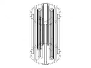 Aluminum Extruded Round Tube for Jigs 3D Model