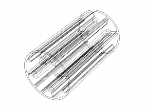 Aluminum Extruded Round Tube for Jigs Modello 3D