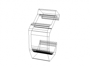 Aluminum Extruded Pipe Holder Model 3D