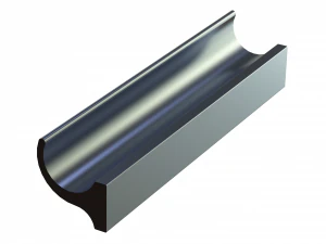 Gagang Perak Aluminium Ekstrusi Model 3D