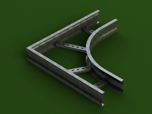 Standard Steel Ladder Type Cable Trays 3D मॉडल