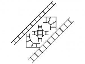 Standard Steel Ladder Type Cable Trays 3D मॉडल