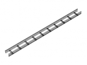 Standard Steel Ladder Type Cable Trays 3D मॉडल