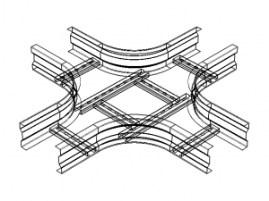 Standard Steel Ladder Type Cable Trays 3D मॉडल