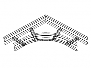 Standard Steel Ladder Type Cable Trays 3D मॉडल
