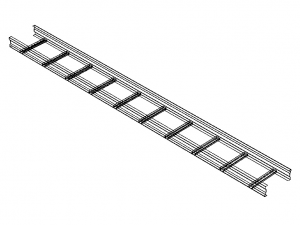 Standard Steel Ladder Type Cable Trays 3D मॉडल