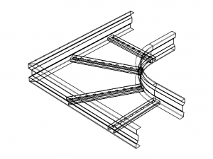 Standard Steel Ladder Type Cable Trays 3D मॉडल