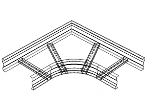 Standard Steel Ladder Type Cable Trays 3D मॉडल