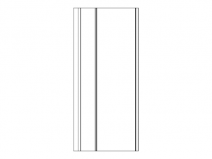Aluminum Extruded Black Pull Handle Modelo 3D