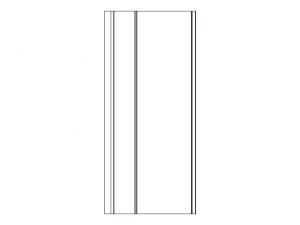 Aluminum Extruded Black Pull Handle 3D Model