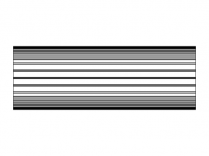 Aluminum Extruded Ribbed Oval Closet Rod 3D Model