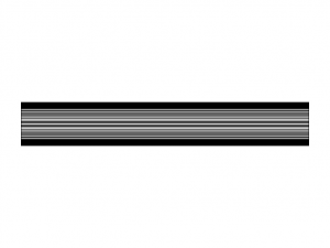 Aluminum Extruded Ribbed Oval Closet Rod 3D Model