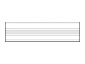 Aluminum Extruded Oval Pipe Footrest 3Dモデル