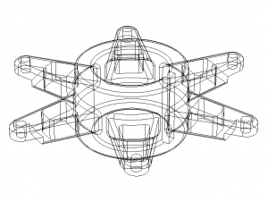 20 mm Kart Sprocket Support 3D Модель