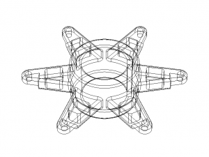 20 mm Kart Sprocket Support 3D Модель