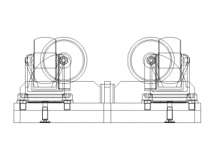 4-Wheel Platform Dolly without Handle Modelo 3D