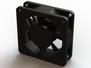 65X65 mm Power Supply Fan 3Dモデル