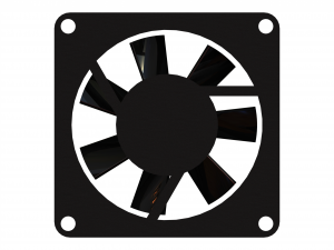 65X65 mm Power Supply Fan 3D 모델