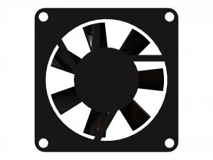 65X65 mm Power Supply Fan 3D Model