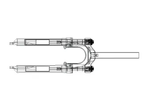 Front Suspension Fork for Bike 20 inch 3D Model