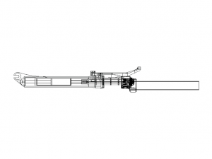 Front Suspension Fork for Bike 20 inch 3Dモデル