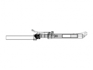 Front Suspension Fork for Bike 20 inch 3Dモデル