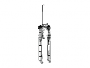 Front Suspension Fork for Bike 20 inch 3Dモデル
