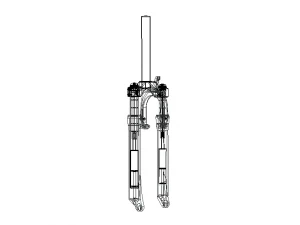 Front Suspension Fork for Bike 20 inch 3D Model