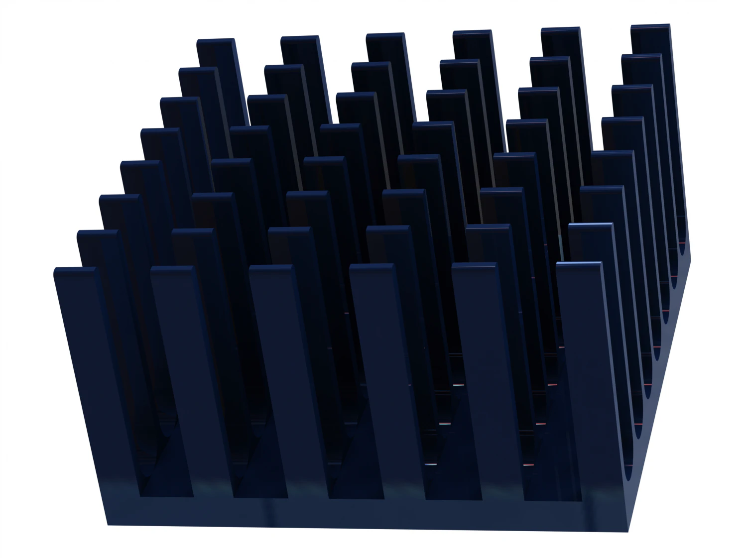 Computer Motherboard Cooling Heatsink 3D Model .c4d .max .obj .3ds .fbx .stl .blend 