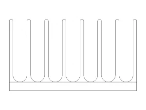 Computer Motherboard Cooling Heatsink 3D Model