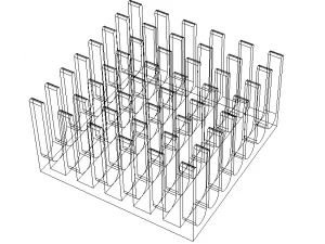 Computer Motherboard Cooling Heatsink 3D Model