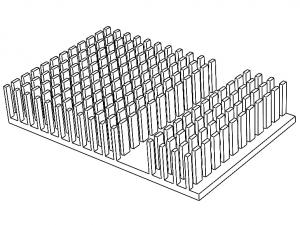 Graphics Card Cooling Heatsink 3D Model