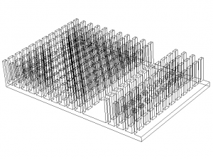 Graphics Card Cooling Heatsink 3D Model