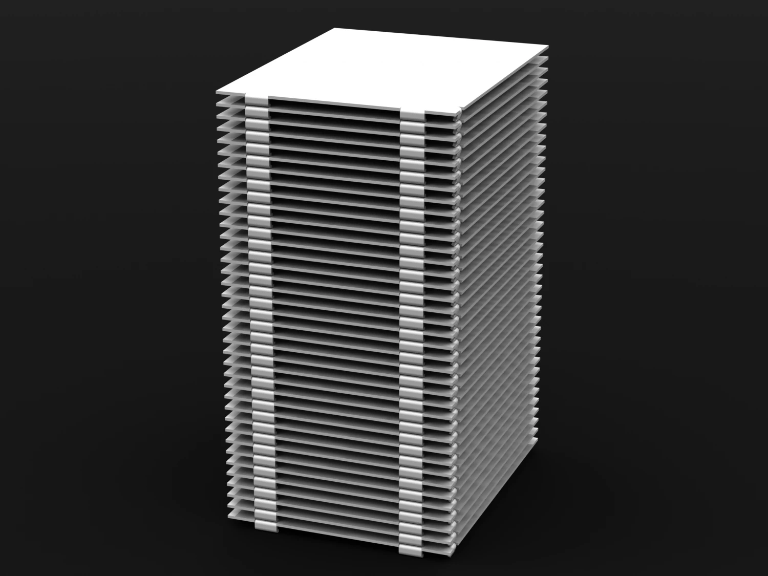 CPU Processor Heatsink 3D Model .c4d .max .obj .3ds .fbx .stl .blend 