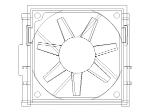 95x95 mm CPU Cooling Fan 3D-Modell