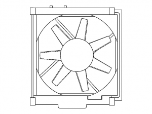 95x95 mm CPU Cooling Fan 3D-Modell