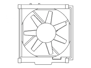 95x95 mm CPU Cooling Fan 3D Model