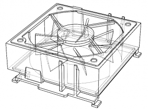 95x95 mm CPU Cooling Fan 3D-Modell