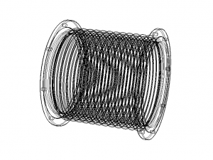 Steel Pipe Expansion Joint 3D-Modell